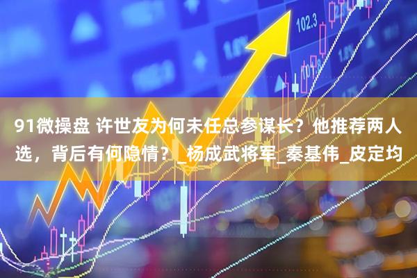91微操盘 许世友为何未任总参谋长？他推荐两人选，背后有何隐情？_杨成武将军_秦基伟_皮定均